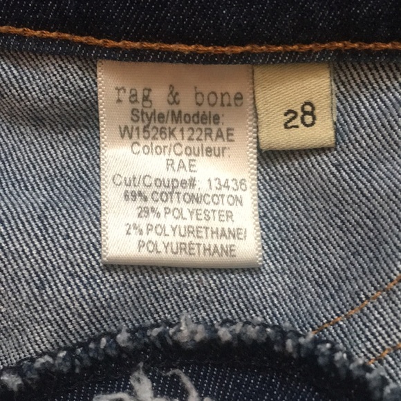 Rag & Bone Capri Jean in Rae wash - Picture 4 of 7